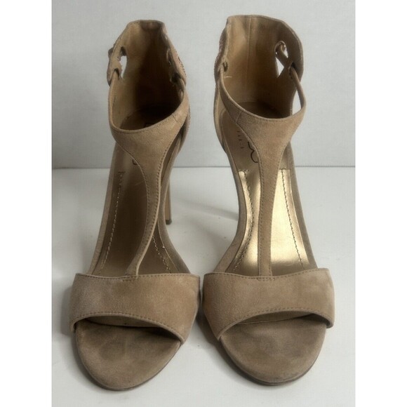 BCBG Paris Womens  Heels. Size 8.5. Adjustable Strap.4 Inch Heel. Studded Detail - Picture 2 of 9